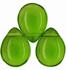 Pear Shaped Drops 16 x 12mm : Olivine