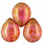 Pear Shaped Drops 16 x 12mm : Luster - Rose/Gold Topaz