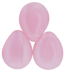 Pear Shaped Drops 16 x 12mm : Milky Pink