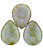 Pear Shaped Drops 16 x 12mm : Ultra Luster - Opaque Green