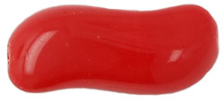 Squiggles 27 x 12mm : Opaque Red