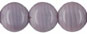 Lentil Round 14mm : Coral Amethyst/Crystal