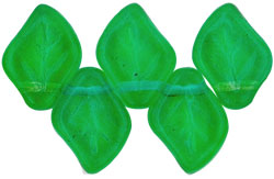 Leaves 12 x 9mm : Dual Coated - Lemon/Lime