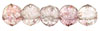 English Cut Round 3mm : Luster - Transparent Topaz/Pink