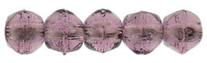 English Cut Round 3mm : Med Amethyst