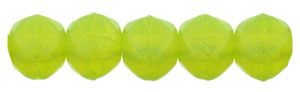 English Cut Round 3mm : Milky Dk Peridot