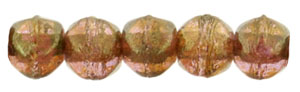 English Cut Round 3mm : Luster - Rose/Gold Topaz