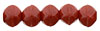 English Cut Round 3mm : Opaque Red