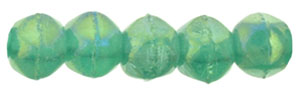 English Cut Round 3mm : Luster Iris - Atlantis Green