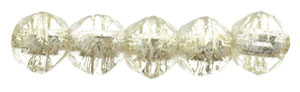 English Cut Round 3mm : Crystal - Silver-Lined
