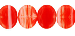 Wide Flattened Ovals 10/12mm : HurriCane Glass - Cinnamon Stick