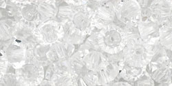 M.C. Beads 5 x 3mm - Spacer : Crystal