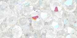 M.C. Beads 5 x 3mm - Spacer : Crystal AB