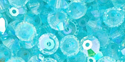 M.C. Beads 5 x 3mm - Spacer : Aquamarine AB