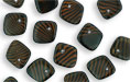 Pinched Diamond 5/14mm : Orange/Black Stripe
