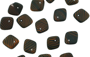 Pinched Diamond 5/14mm : Matte - Orange/Black Stripe