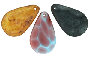 Pendant Drop 40 x 9mm : Multi Mix