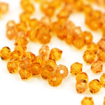 M.C. Beads 3 x 3mm - Bicone : Topaz