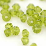 M.C. Beads 3 x 3mm - Bicone : Olivine