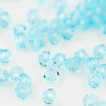 M.C. Beads 3 x 3mm - Bicone : Aquamarine