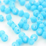 M.C. Beads 3 x 3mm - Bicone : Blue Turquoise