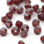 M.C. Beads 3 x 3mm - Bicone : Garnet