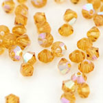 M.C. Beads 3 x 3mm - Bicone : Topaz AB