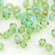 M.C. Beads 3/3mm - Bicone : Peridot AB