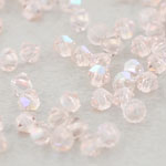 M.C. Beads 3 x 3mm - Bicone : Rosaline AB