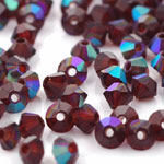 M.C. Beads 3 x 3mm - Bicone : Garnet AB