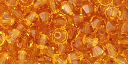 M.C. Beads 4 x 4mm - Bicone : Topaz