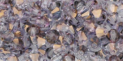 M.C. Beads 4/4mm - Bicone : Luster - Lt Copper Amethyst