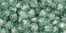 M.C. Beads 4/4mm - Bicone : Luster - Prairie Green