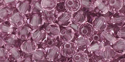 M.C. Beads 4/4mm - Bicone : Lt Amethyst