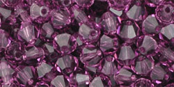 M.C. Beads 4 x 4mm - Bicone : Amethyst