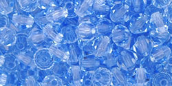 M.C. Beads 4 x 4mm - Bicone : Lt Sapphire