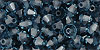M.C. Beads 4 x 4mm - Bicone : Montana Blue