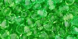 M.C. Beads 4 x 4mm - Bicone : Peridot