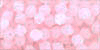 M.C. Beads 4/4mm - Bicone : Soft Opal Pink