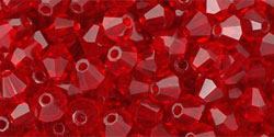 M.C. Beads 4 x 4mm - Bicone : Ruby