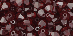 M.C. Beads 4 x 4mm - Bicone : Garnet