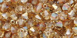 M.C. Beads 4/4mm - Bicone : Crystal - Celsian