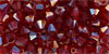 M.C. Beads 4/4mm - Bicone : Siam Ruby - Celsian