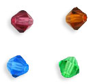M.C. Beads 4 x 4mm - Bicone