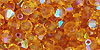 M.C. Beads 4/4mm - Bicone : Topaz AB