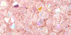 M.C. Beads 4 x 4mm - Bicone : Rosaline AB