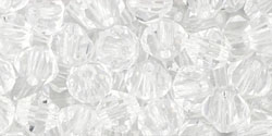 M.C. Beads 5 x 5mm - Bicone : Crystal