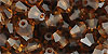 M.C. Beads 5/5mm - Bicone : Smoky Topaz