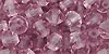 M.C. Beads 5/5mm - Bicone : Lt Amethyst