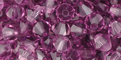 M.C. Beads 5 x 5mm - Bicone : Amethyst